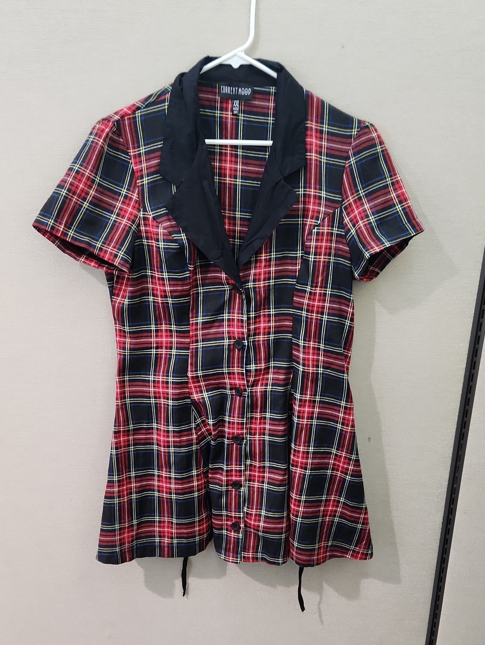 Current Mood Devil You Don't Exist Plaid Dress Size XXL